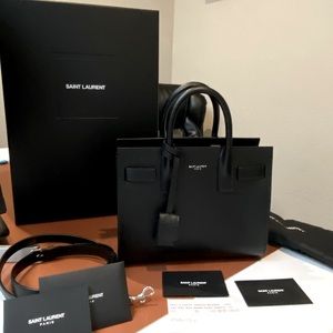 Authentic Saint Laurent Sac Du Jour Nano
